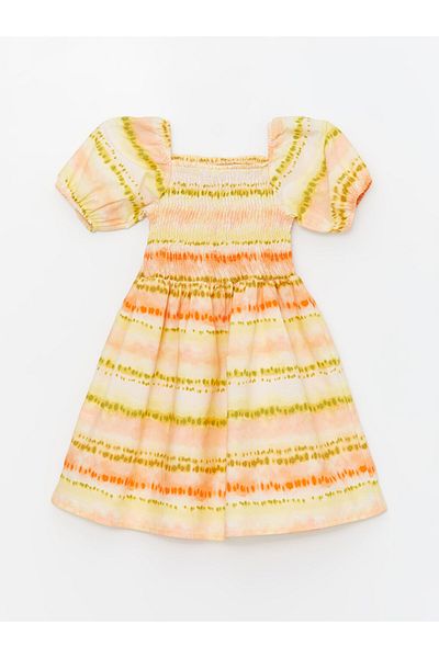 LC Waikiki LCW Kids - Γυναικείο Παιδικό φόρεμα με τετράγωνο λαιμό