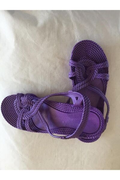 KAŞGAR М'які сандалі з візерунком на підошві, фіолетові, розмір 36