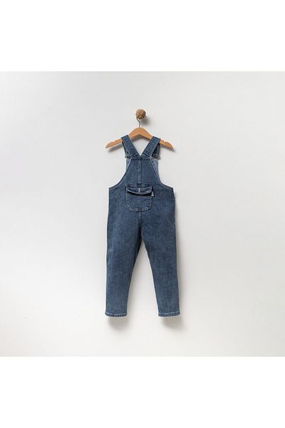 Overdo Boy's Denim Salopet - Embroidery Detailed Gardener