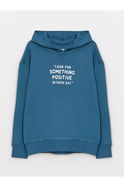 LC Waikiki Tricou confortabil cu glugă pentru băiat