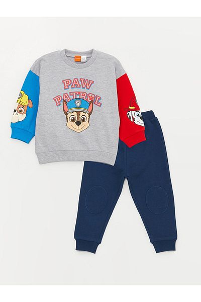 LC Waikiki Lcw Baby Boy Sweatshirt and Sweatpants - Crew Neck, Set of 2