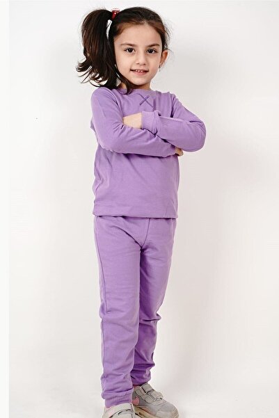 dubi baby Lila Ds Diamondstar Baskısız Lük Bebek Takımı Eşofman Takımı 5-6-7-...