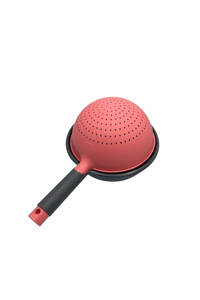 PERİBOİA Practical Double Layer 360 Degree Rotatable Strainer - With Chamber