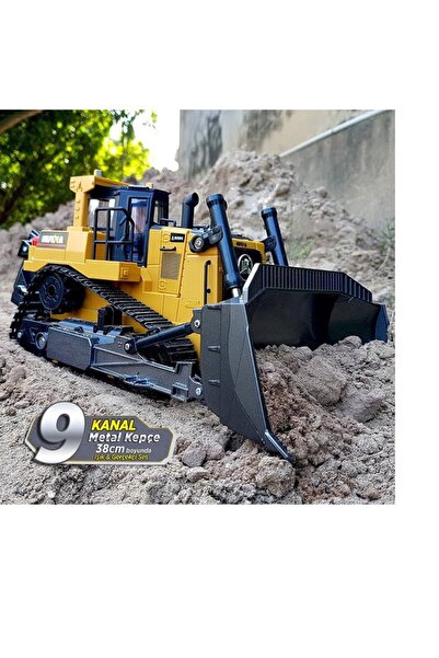 Shem Uzaktan Kumandalı Dozer Led ve Sesli Fonksyonel Hareketli İş Makinası Oyuncak