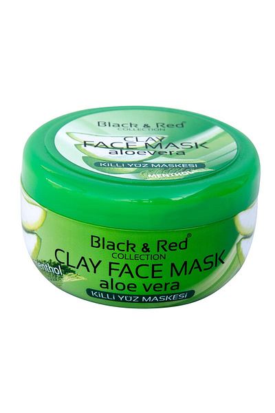 Black Red Aloe Vera 400gr - Black and Red Clay Face Mask