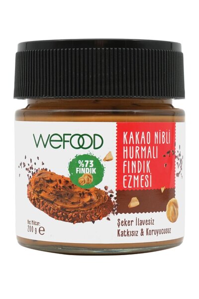 Wefood 200 gr Kakao Nibli Hurmalı Ezme