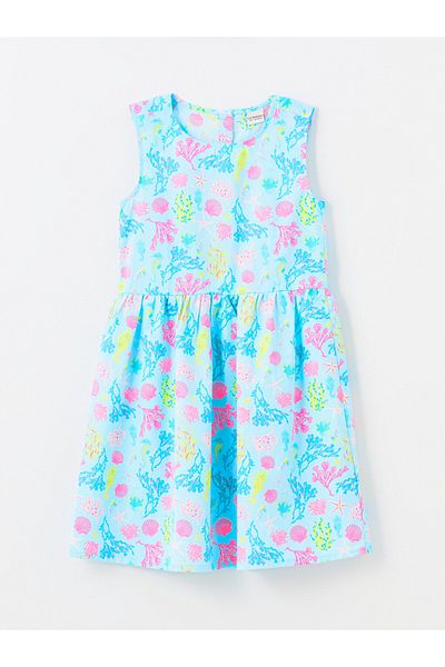 LC Waikiki LCW Kids - Bike Collar Patterned Girl's Dress