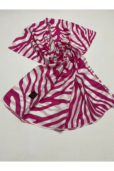 Loryan Γυναικείο σάλι με σχέδιο Diamond Zebra