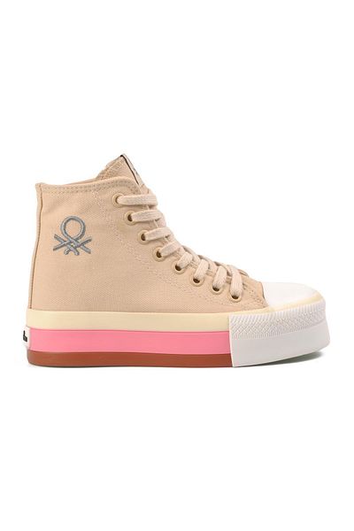 Benetton Bn-30944 Women's Sneaker Sneakers-beige