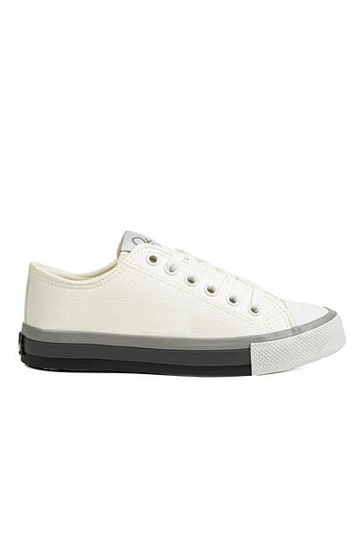 Benetton Bn-30725 Pantofi sport pentru femei - alb gri