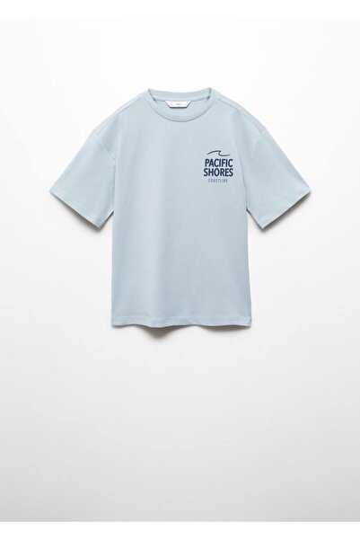MANGO Kids Blue T-Shirt for Kids
