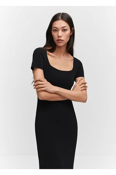 MANGO Woman Rochie midi decoltata