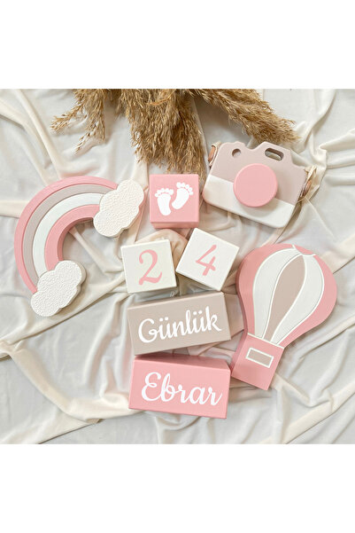 BİANNE ATÖLYESİ İsimli Ahşap Anı Küpü ve Bebek Odası Dekorasyon Ürünler Bebek Hediyelik 47