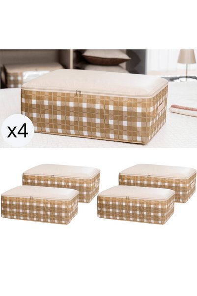 AYHANHOME 4 Stück große Organizer für unter die Bettbox, in den Koffer oder i...