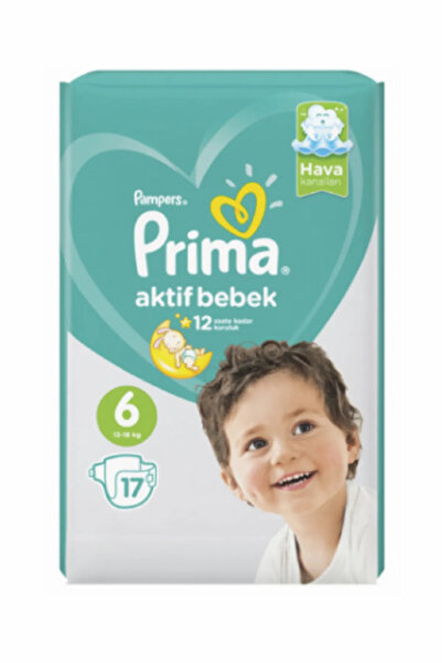 Prima Bebek Bezi Aktif Bebek 6 Numara 17 Adet