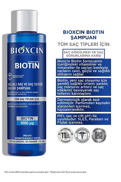 Bioxcin Biotin Shampoo 300 Ml - Sensitive Scalp Set of 4