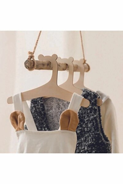 My Kids Room Σετ 6 κρεμάστρες για μωρά και παιδιά - Ξύλινες κρεμάστρες ρούχων