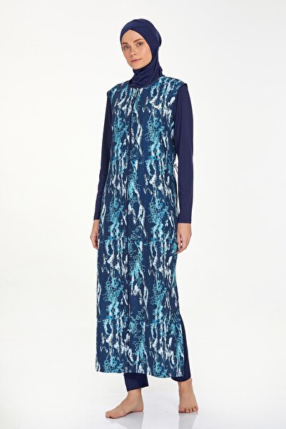 Adasea Довгий плащ з візерунком для мусульманських жінок