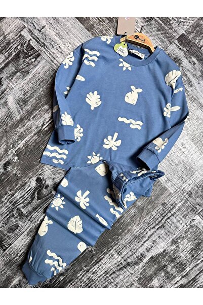 Genel Markalar PALMİYE DESEN ERKEK ÇOCUK PİJAMA TAKIMI