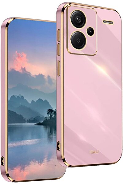 Rivor Xiaomi Redmi Note 13 Pro Plus+ 5G Kılıf Parlak Kenarı Altın Renkli Kame...