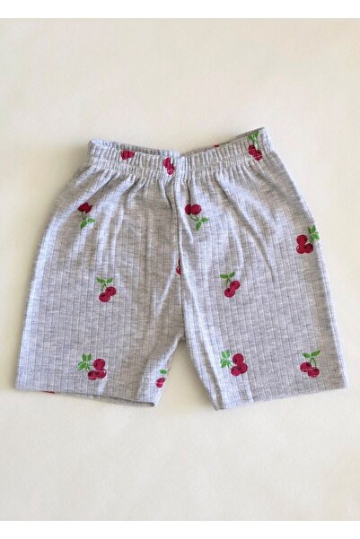 Drop Kids Newborn Children's Pajama Set - Shortcut Shorts, Cherry Pattern, Grimelange