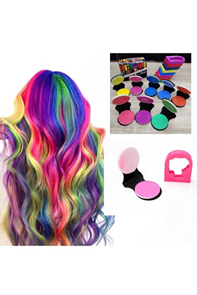 Eva Rose Renkli Saç Tebeşiri Saç Boyama Tebeşiri