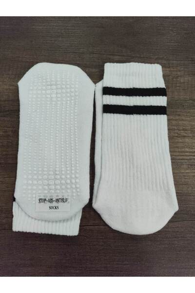 erceys Αντιολισθητικές αθλητικές κάλτσες Unisex - 2 ζευγάρια κάτω, βαμβακερή σόλα, Terry Anti Slip Stop