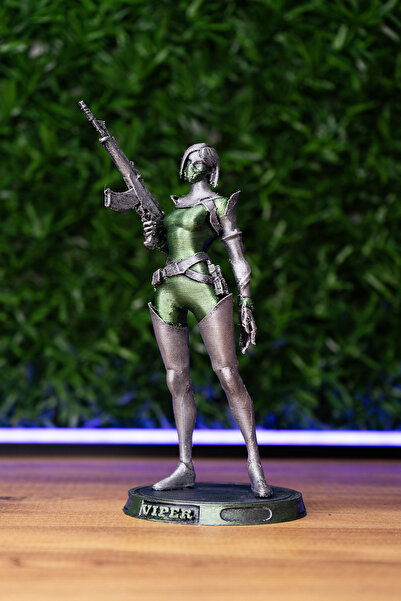 Makerpax Valorant Viper Figürü, Viper Raze Figür 20cm