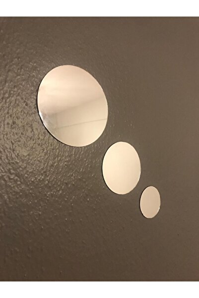 TASARIM TABELA Dekoratif Ayna Pleksi Yuvarlak 3lü Set