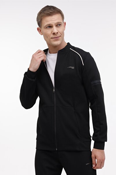 lumberjack ML ZAHN 18ITL500 4PR SIYAH Erkek Eşofman Üstü