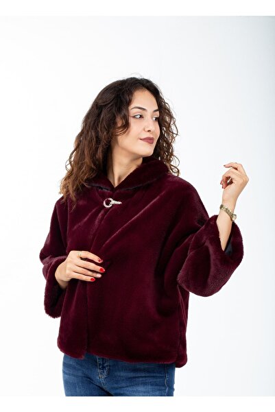 KürkZone Büyük Beden Broşlu Abiye Ve Gelin Bolero