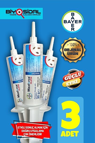Bayer Maxforce Platin Hamamböceği Jeli 20gr X 3 Adet ( 2027 )