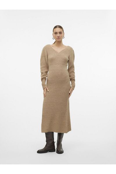 Vero Moda Strickkleid VMANGALINA Langes Kleid
