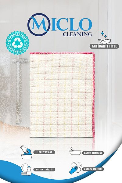 MICLO CLEANING Super Absorbent Kitchen Cloth, Dish Drying Cloth - Antibacterial (1PCS) 40x60cm Outsize
