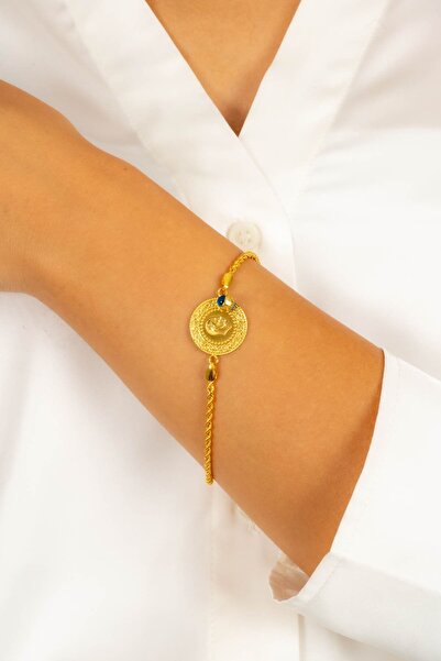 MÜCEVHER SARAYI 8 Ayar Altın Çeyrek Halat Bileklik