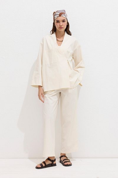 Manuka Cotton Premium - Natural Pilated Pant