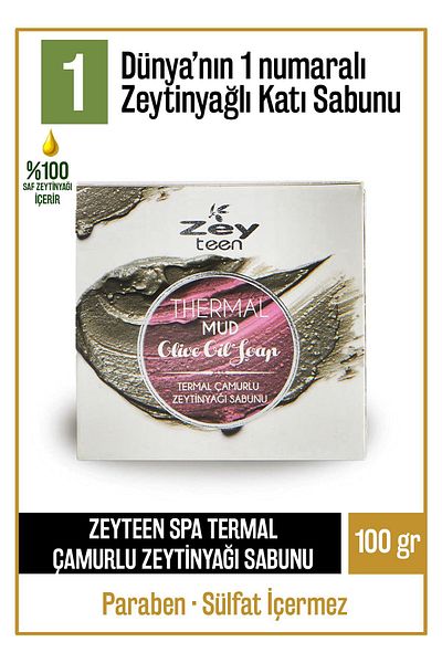 Olivos 100% Natural Zeyteen Mud And Olive Oil Olive Oil Solid Soap Hand Soap Moisture Balancing 100 gr