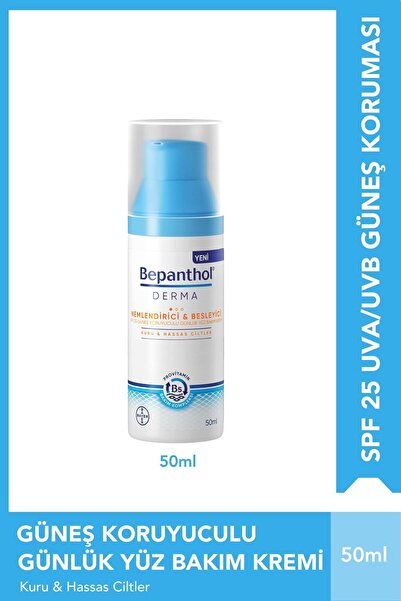 Bepanthol Derma Nemlendirici SPF25 Günlük Yüz Bakım Kremi & 5 Adet Günlük Yoğun Nemlendirici Losyon 10 ml