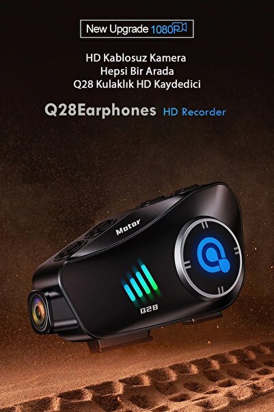 TECHNOMEN Motosiklet kask kulaklık Bluetooth 5.0 kulaklık WiFi 1080P Lens Video kaydedici Wifi kamera