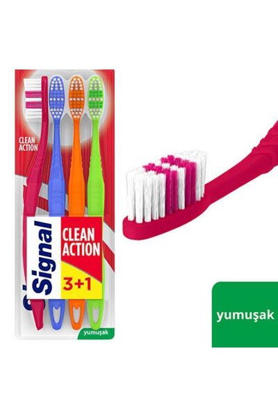 Signal Diş Fırçası 3+1 Clean Actioan