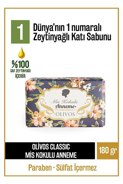 Olivos Mother Series Natural Olive Oil Solid Soap Hand Soap Intensive Moisturizing 180 gr