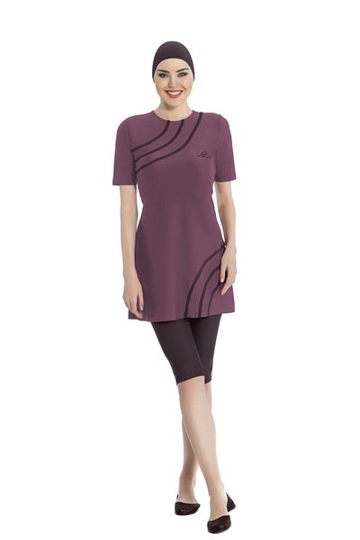 Chelly Women's Short Sleeve Hijab Swimsuit