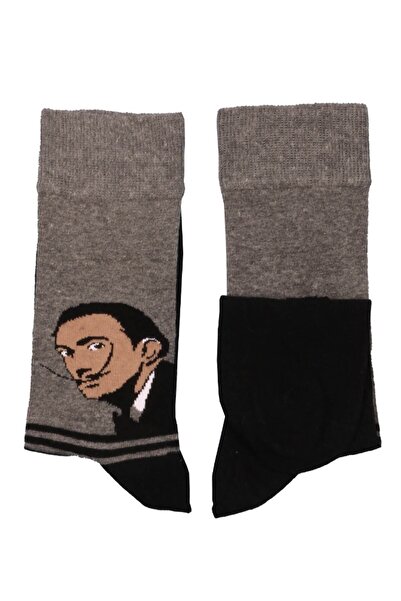 Soho Mood جوارب طويلة من القطن بتصميم سلفادور دالي للجنسين مكونة من 3 قطع