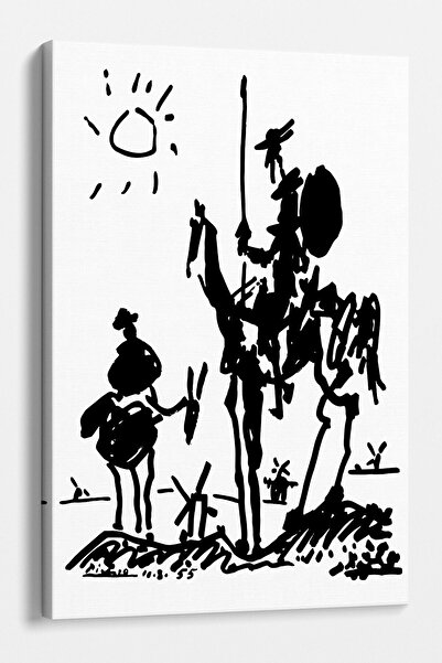 TabloShop Pablo Picasso - Don Kişot Tablosu - Modern Sanat Dekoru