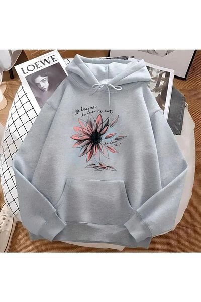 Favorim50ton Unisex Μαύρο φούτερ Oversize - 2ip Raised, Denim CORE Printed
