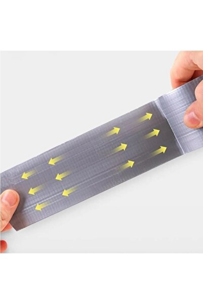 Badem10 Gri Tamir İzolasyon Bandı 48 Mm X 10 Metre Genel Duct Tape Su Geçirmez Sızdırmazlık Takviye Bantları