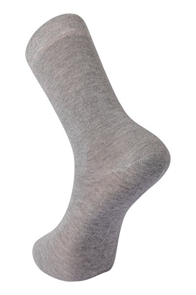 Soho Mood Women Bamboo Socket Long Straight Gray Socks Seamless Premium 6-Pack