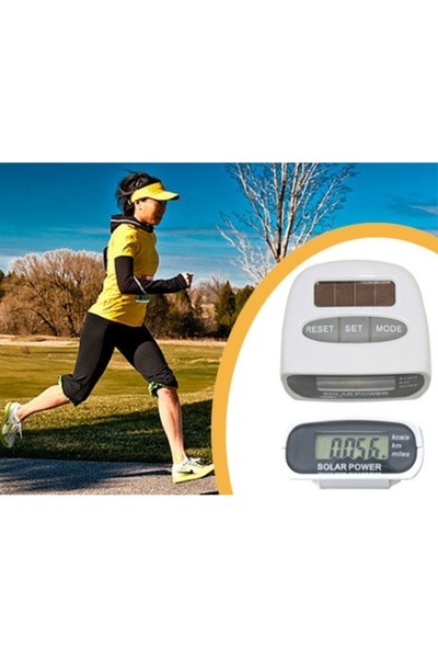 Practials Güneş Enerjili Pedometre ve Kalori Ölçer Adımsayar
