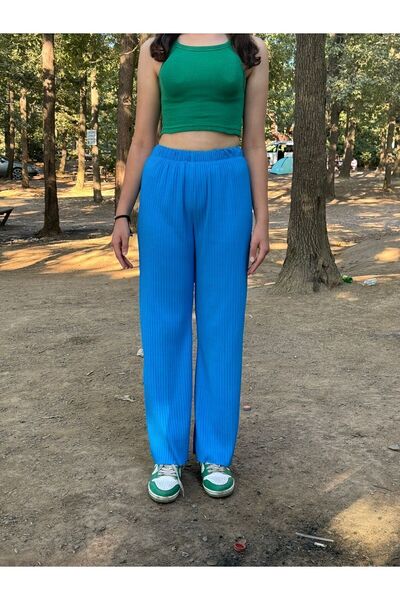 Fun Γυναικεία Φούτερ Palazzo Camisole με ραβδώσεις - Καφέ