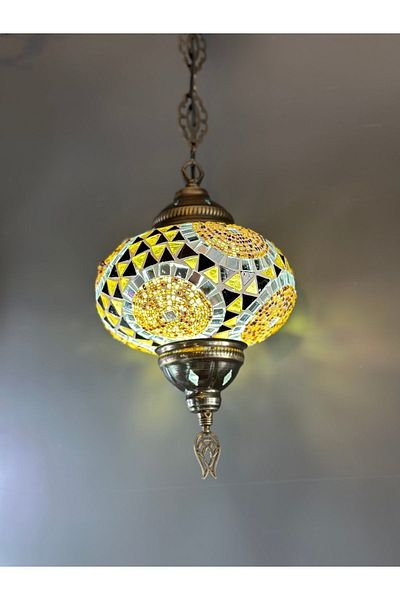 CYL Authentic Handmade Mosaic Table Chandelier with Bulb Gift
